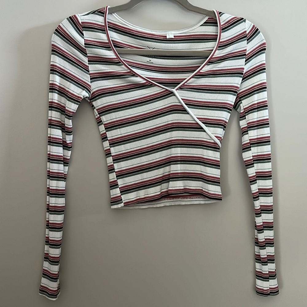 Basics by PacSun Striped Long Sleeve Top | XS